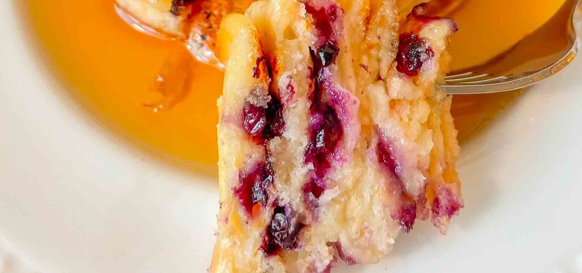 8 Ingredient Lemon Blueberry Pancakes