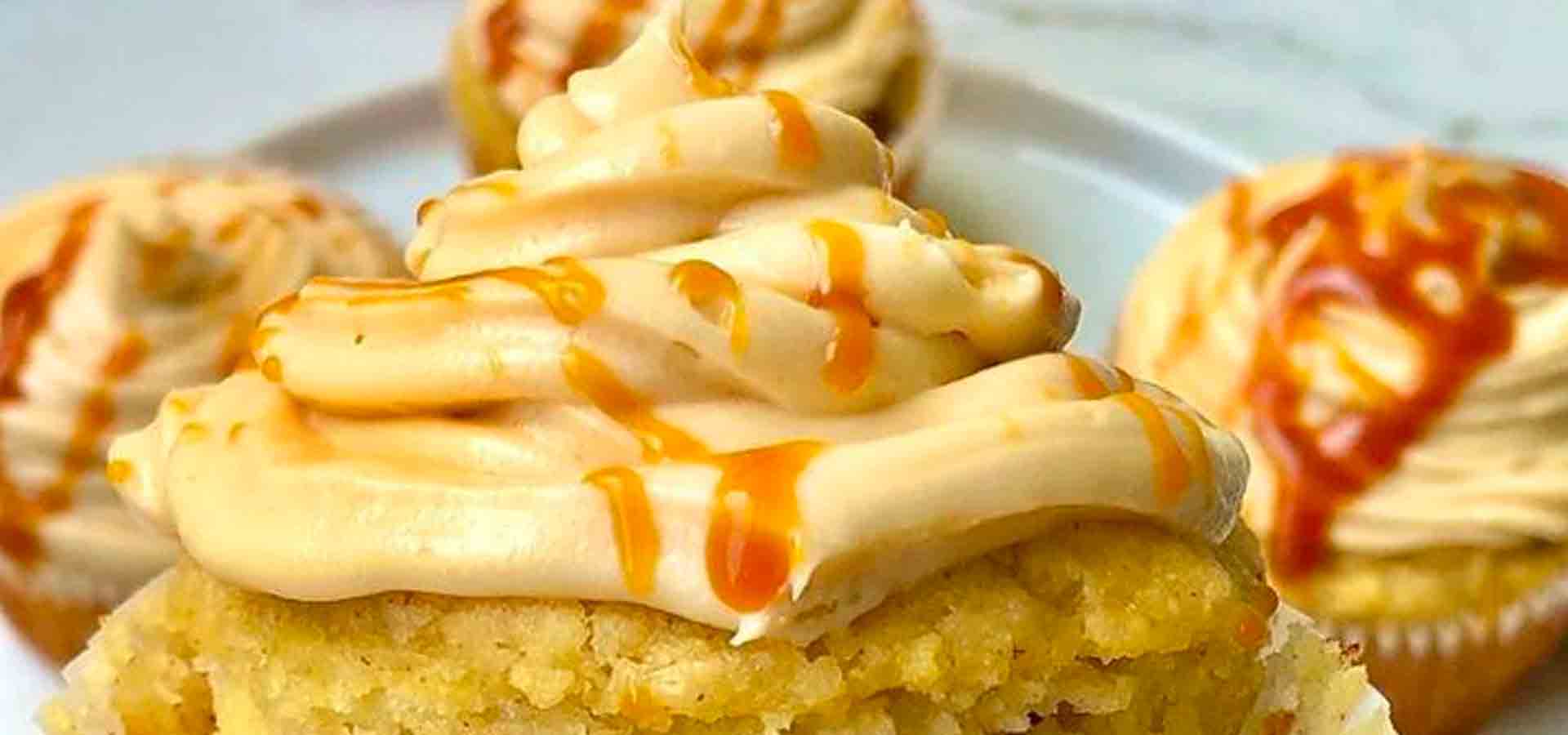 No-Sugar Caramel Apple Cupcake Recipe