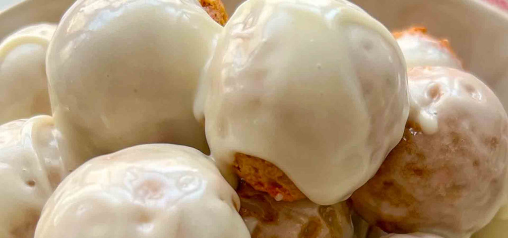 Low Sugar Oatmeal Carrot Cake Donut Holes