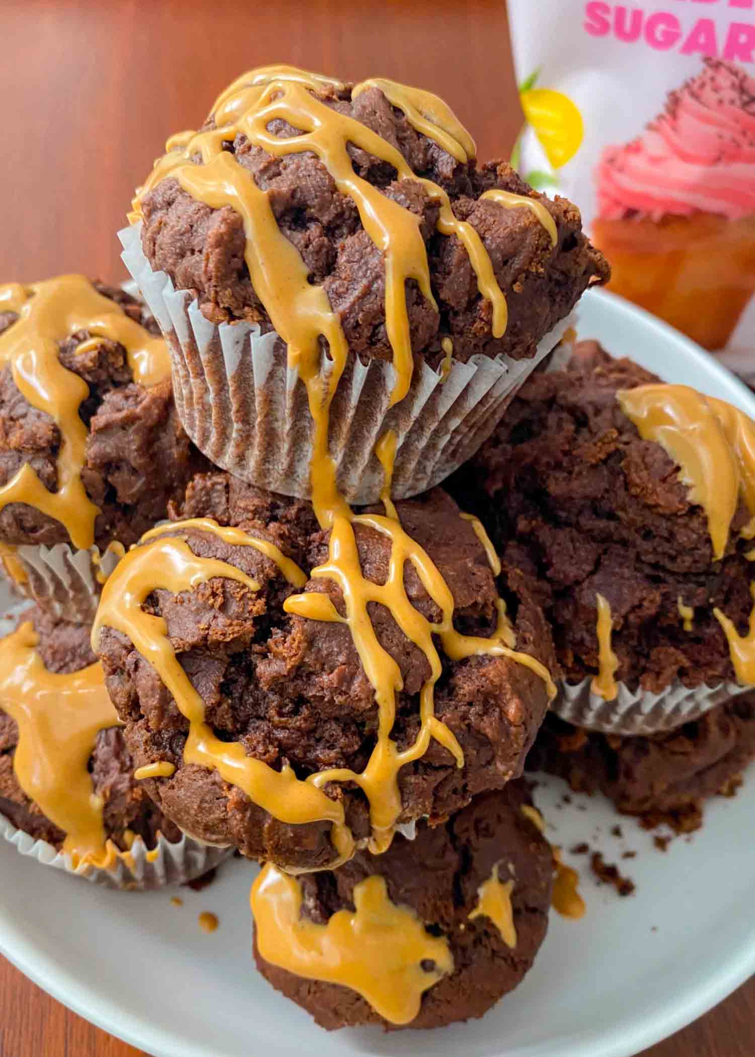 Low-Sugar Chocolate Peanut Butter Muffins Recipe