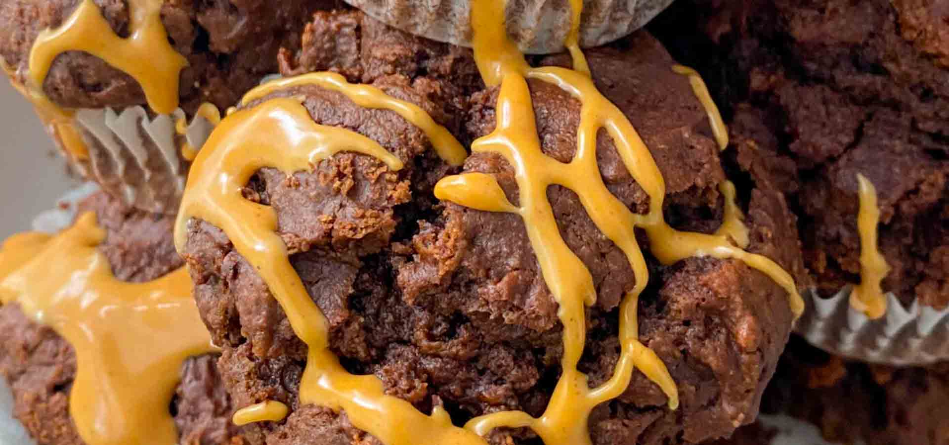 Reduced-Sugar Chocolate Peanut Butter Muffins Recipe