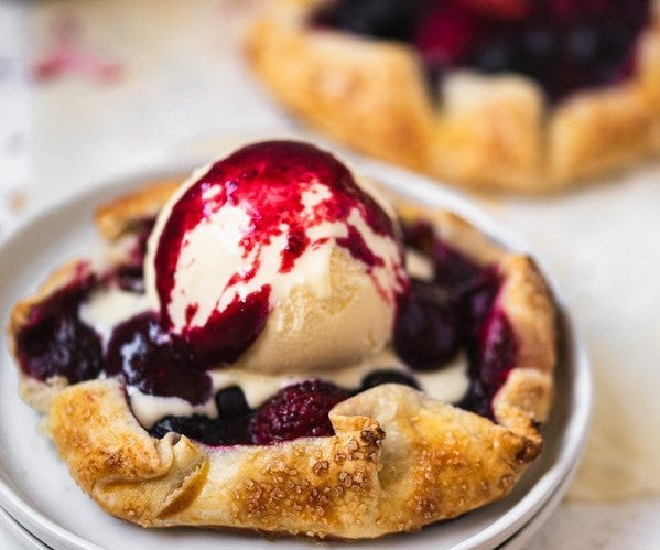 TRIPLE BERRY CHEESECAKE GALETTES