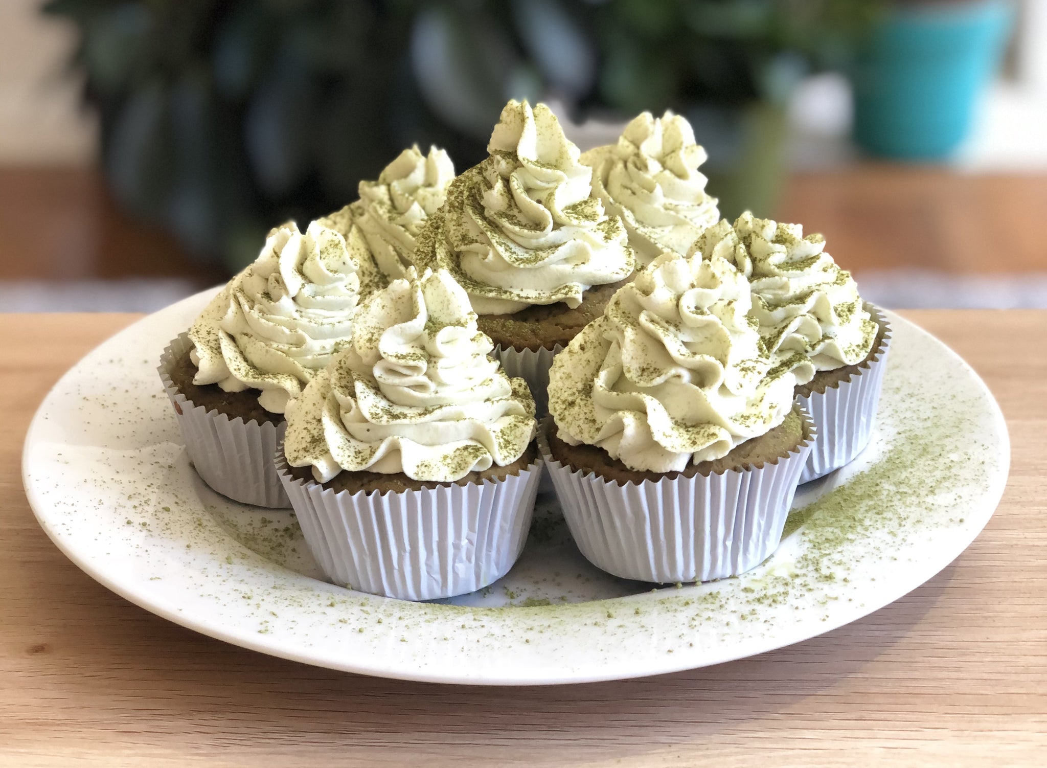SUGAR-FREE MATCHA GREEN TEA CUPCAKES