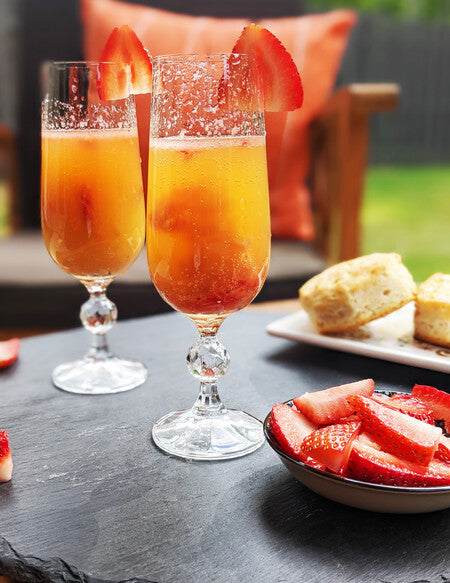 Pineapple Strawberry Electrolyte Tropical Cocktail with no added sugar!