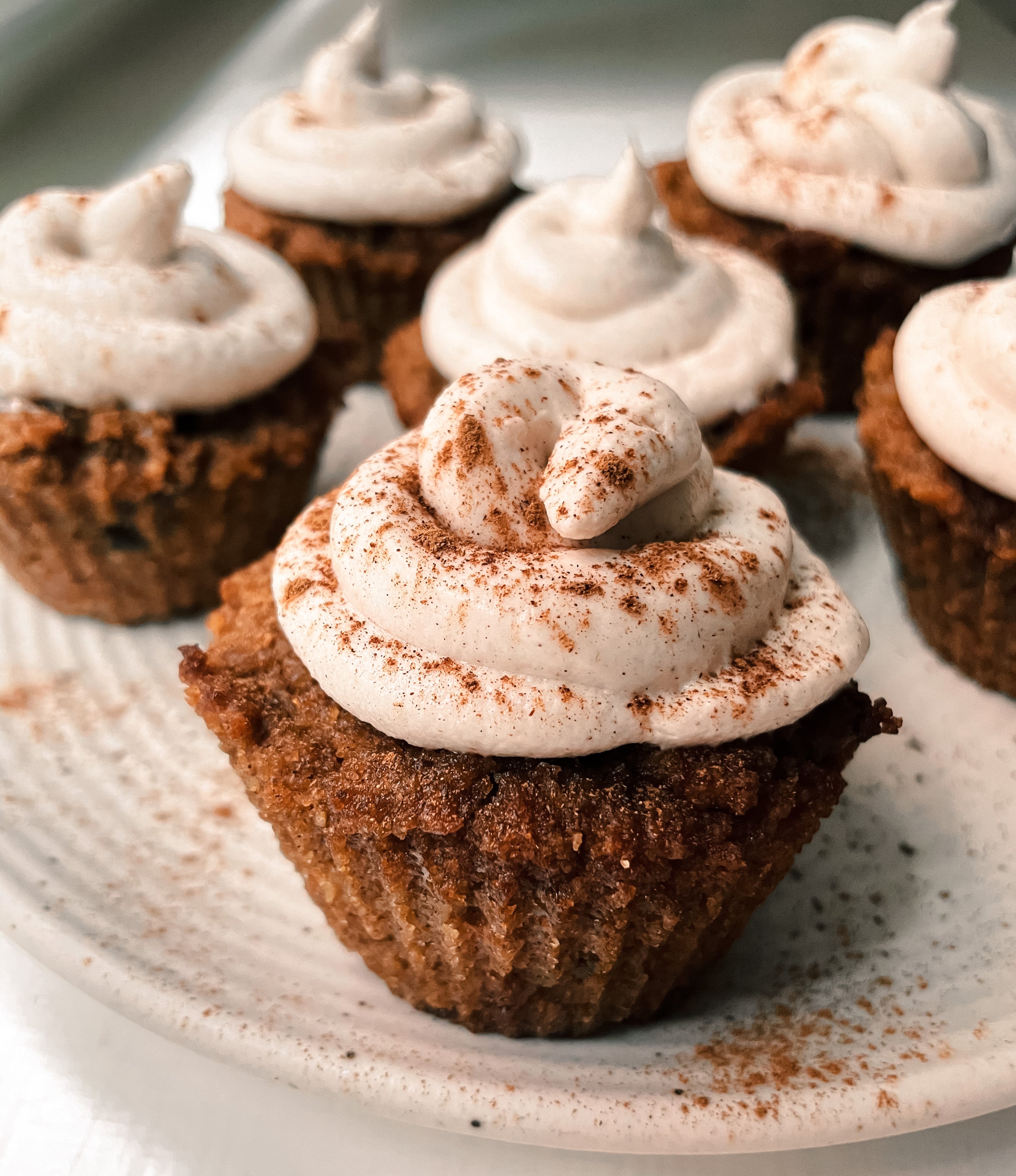 CARROT CAKE MUFFINS WITH CREAM CHEESE FROSTING