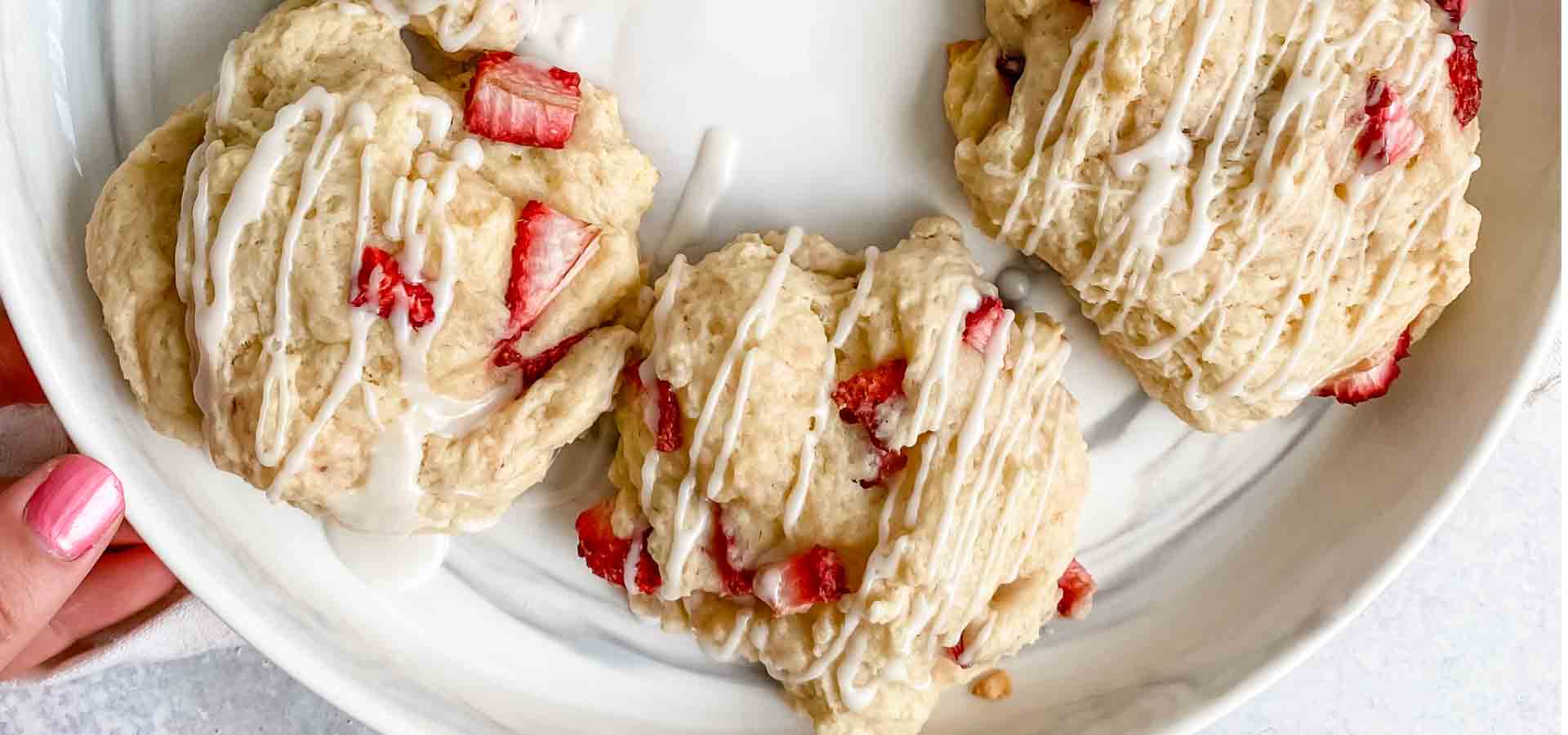 STRAWBERRY SHORTCAKE DROP COOKIES