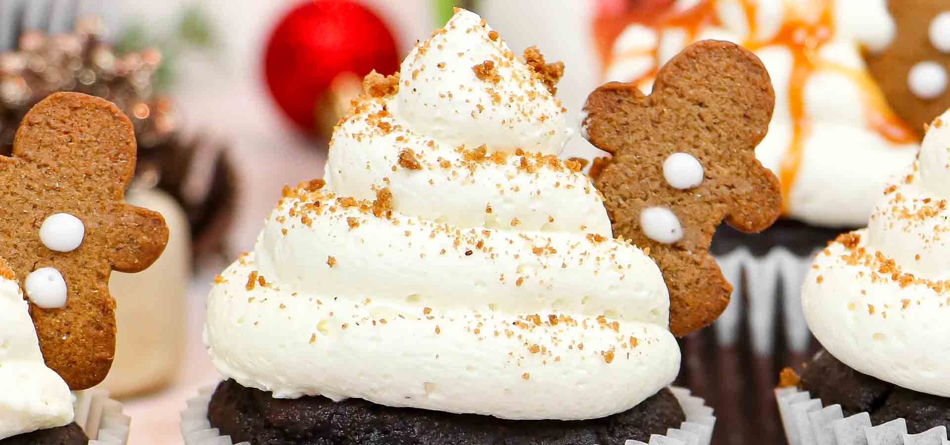 Gingerbread Chocolate Cupcakes
