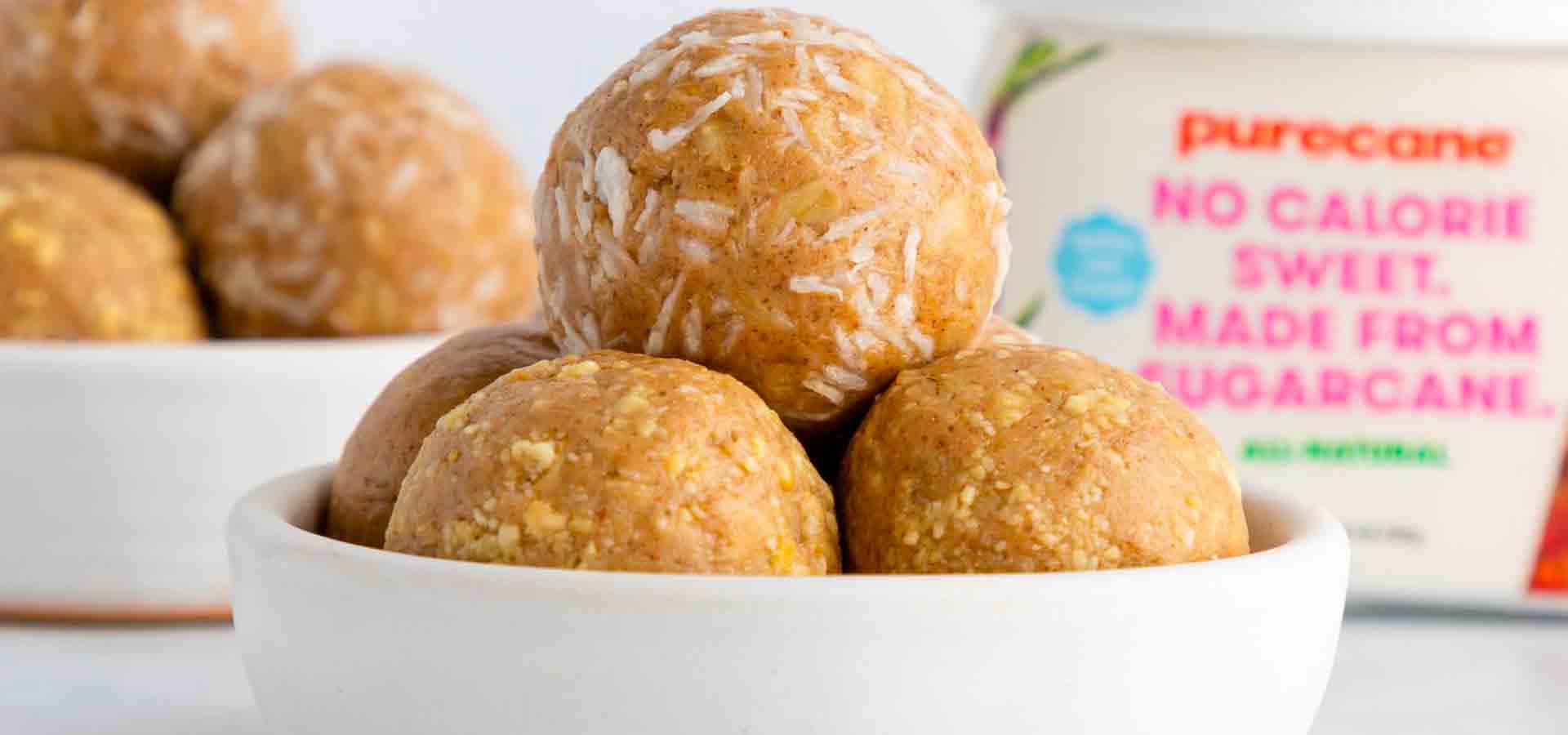 Reduced Sugar Peanut Butter Energy Bites Recipe