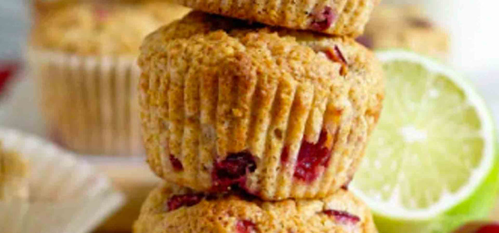 Low Sugar Cherry Lime Muffin Recipe