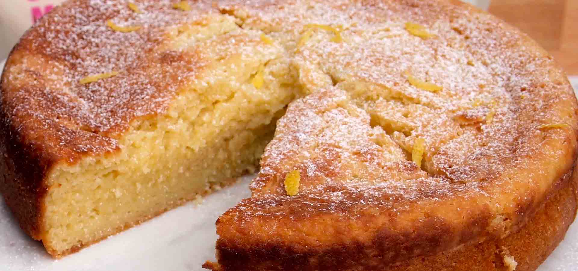 Reduced Sugar Lemon Olive Oil Cake Recipe