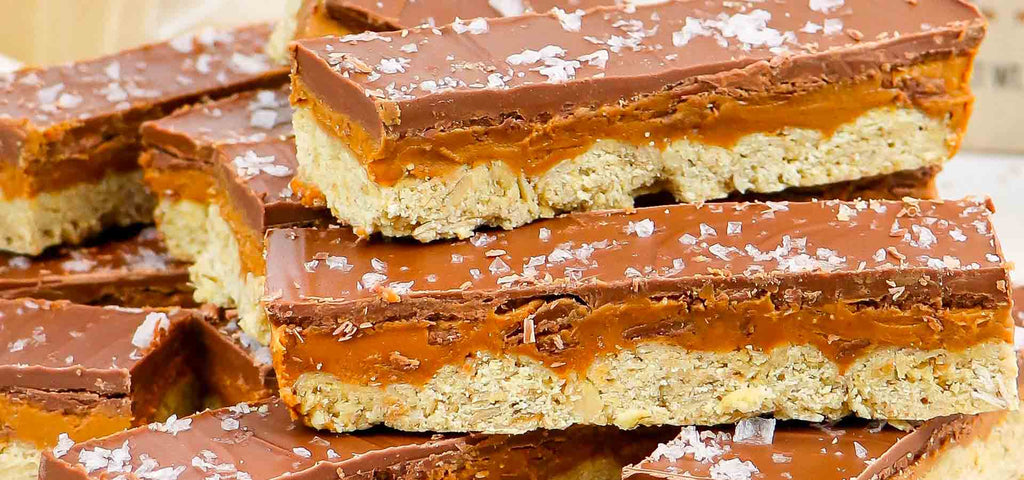 Reduced Sugar Oatmeal Cookie Layered Candy Bars Recipe