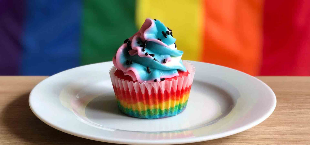 No Sugar Rainbow Cupcake Recipe