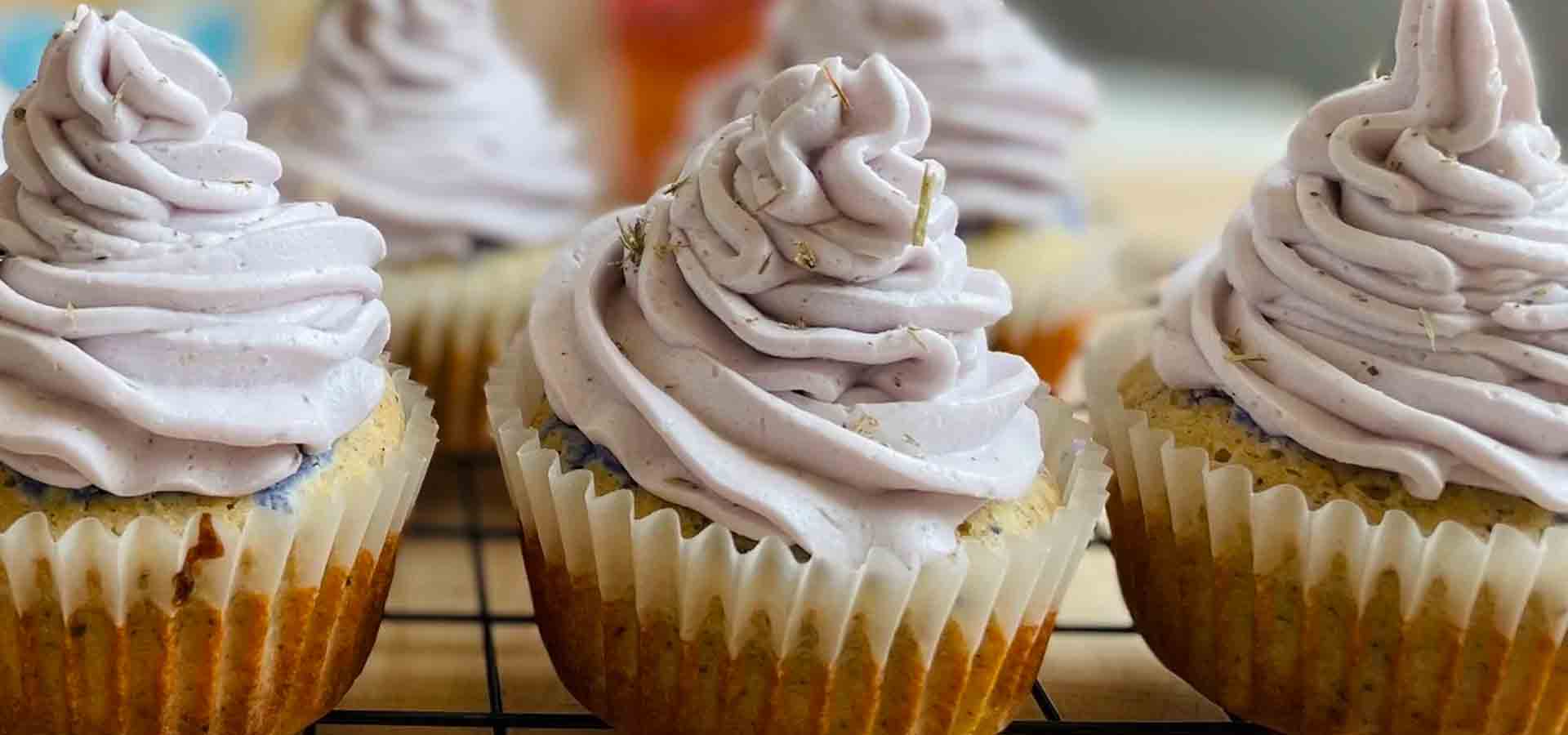 Earl Grey Lavender Cupcakes
