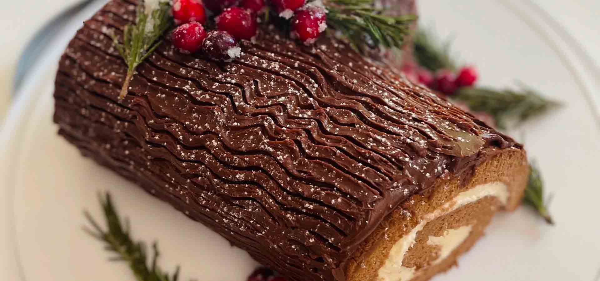 Reduced Sugar Yule Log Recipe