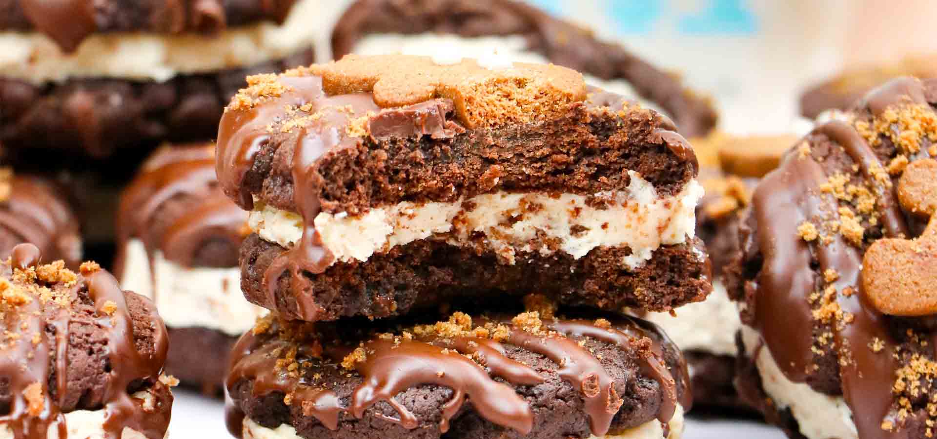 Reduced Sugar Gingerbread Brownie Cookie Sandwich Recipe