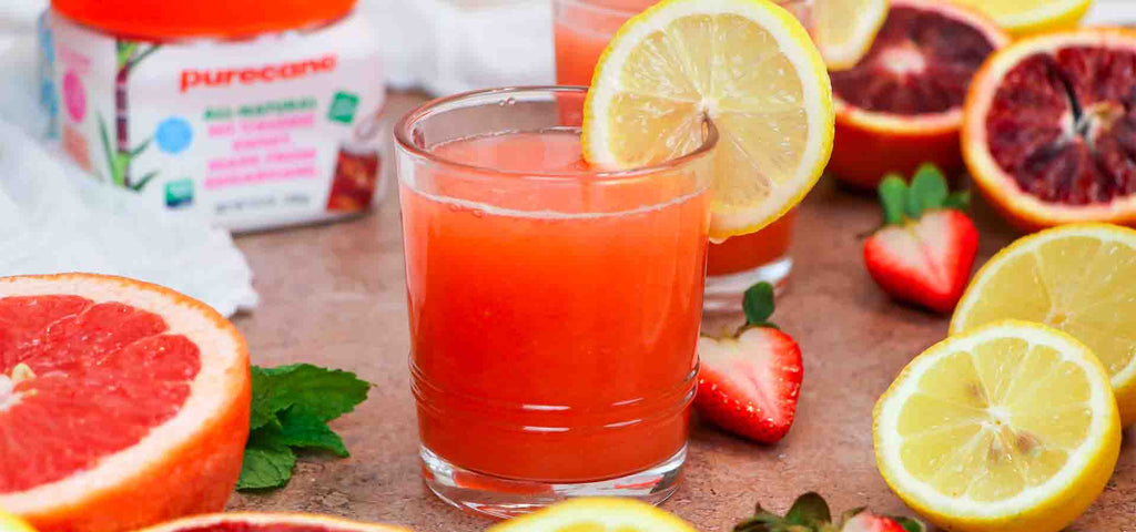 No Sugar Added White Tea, Basil & Mint Mocktail