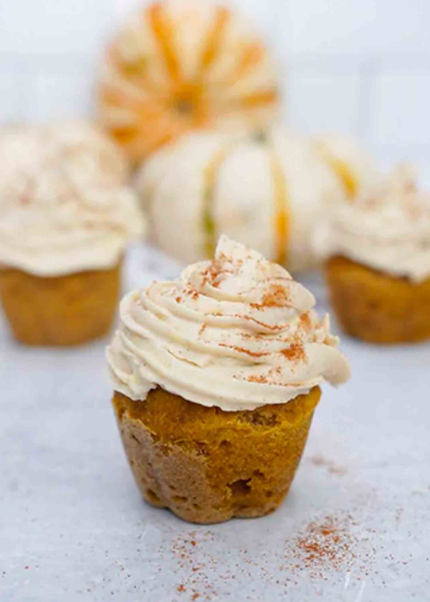 Reduced Sugar Pumpkin Spice Cupcake Recipe