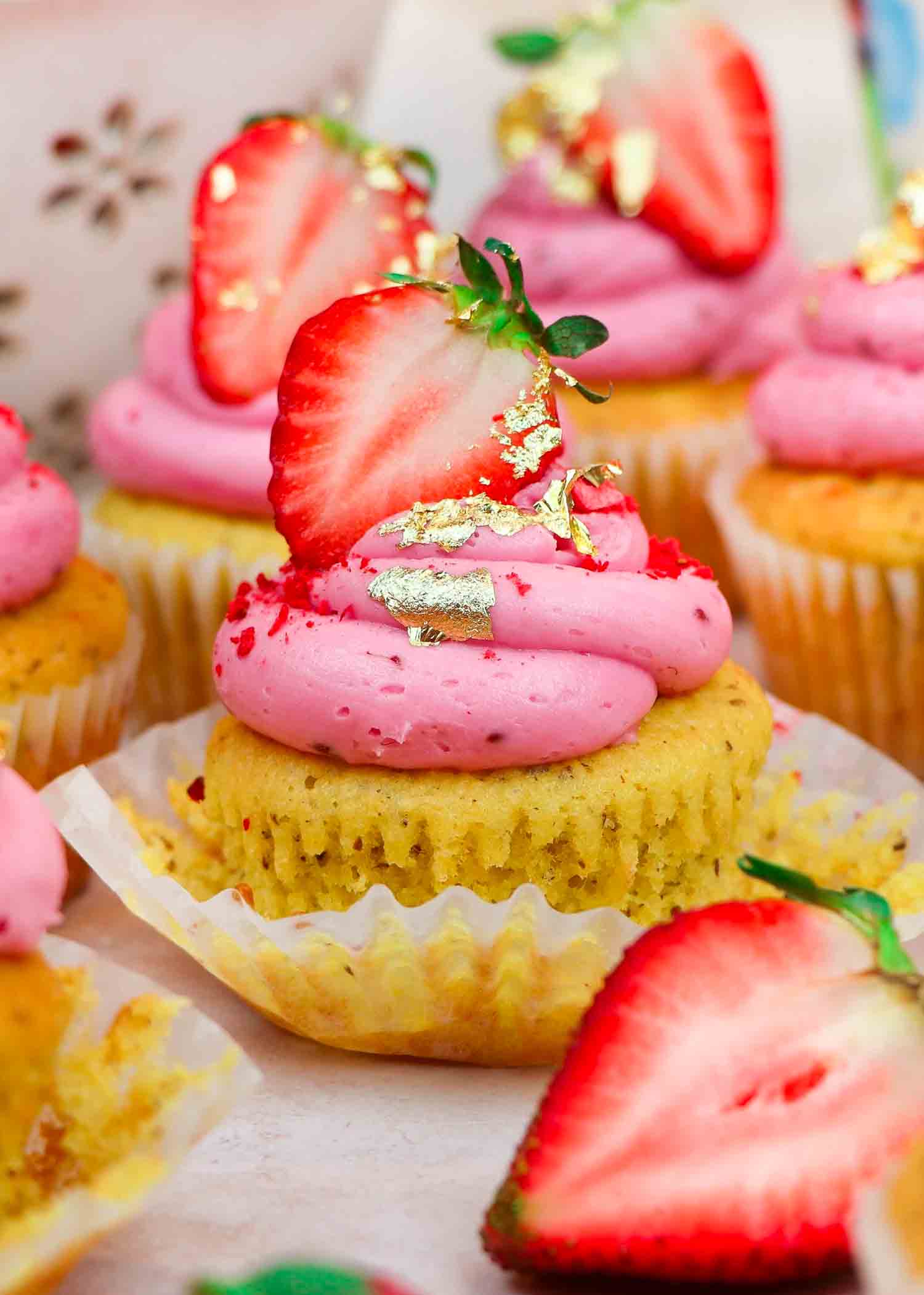 Strawberry Cupcakes - Keto Friendly