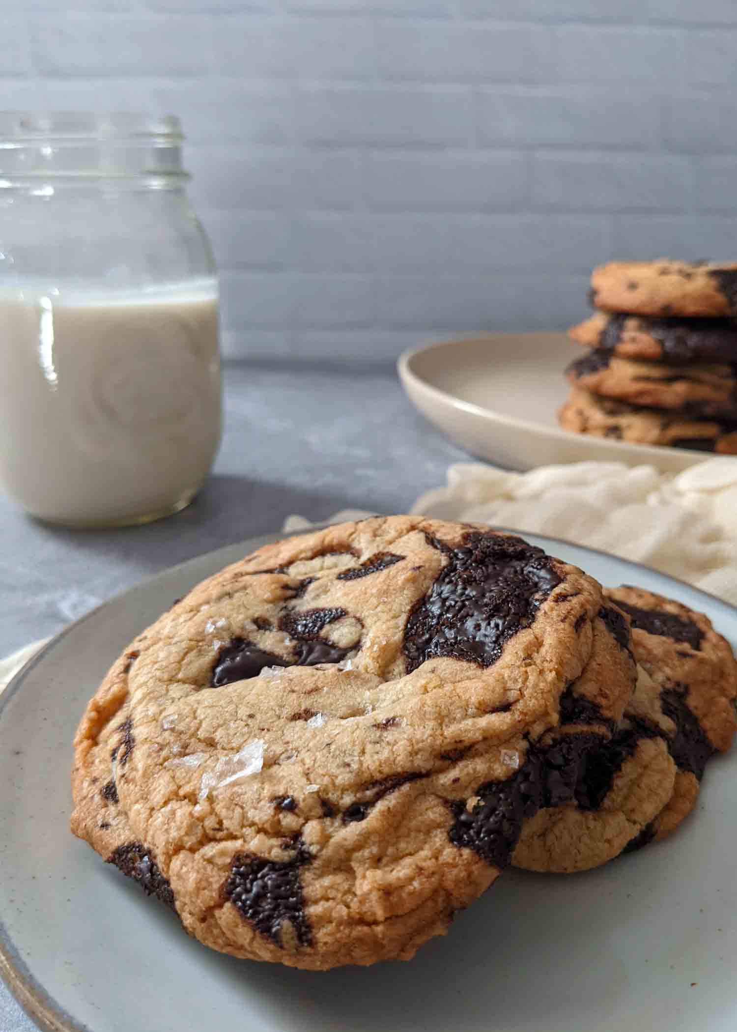 Sugar-Free Dark Chocolate Chip Sea Salt Cookie Recipe