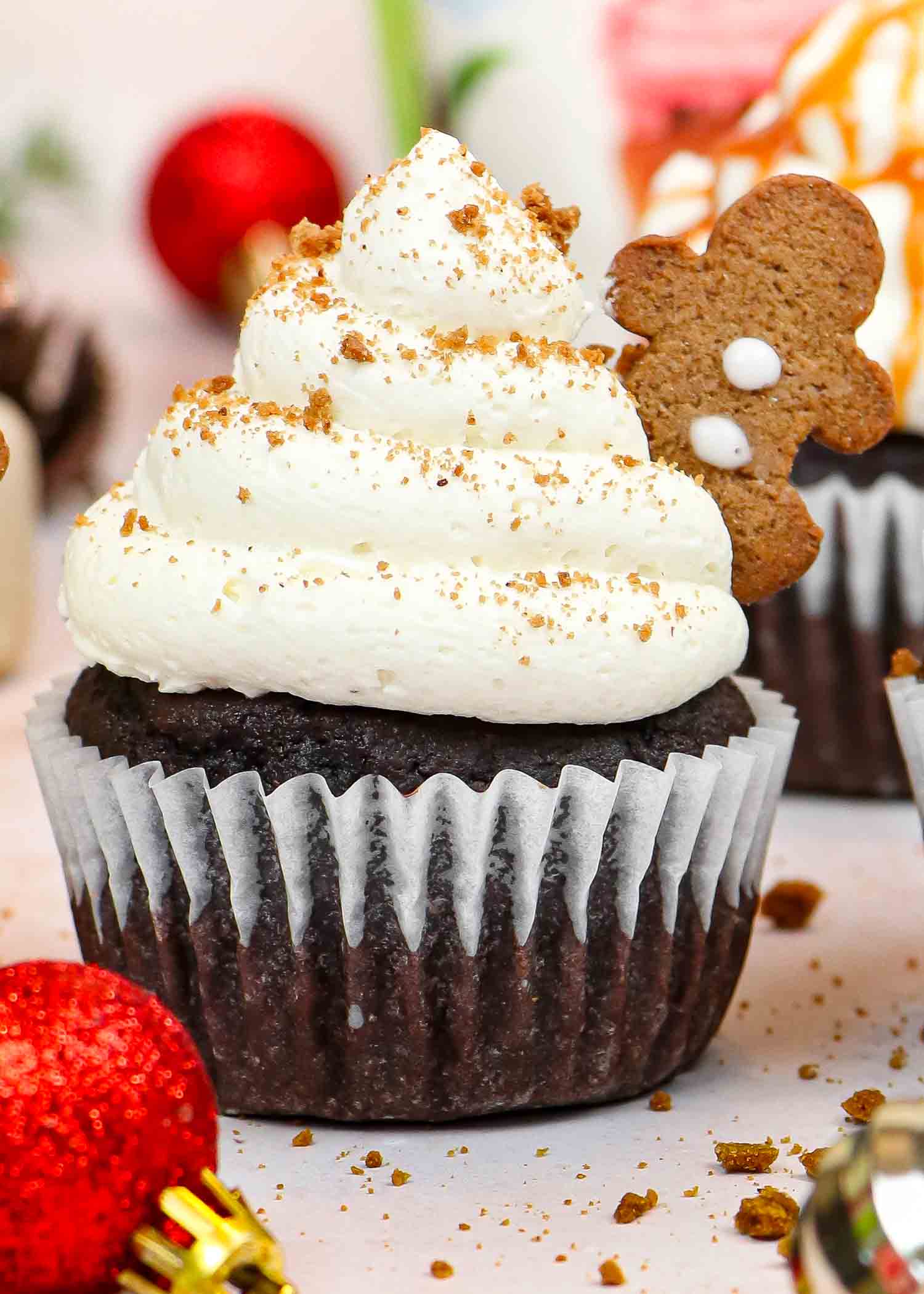Sugar-Free Gingerbread Chocolate Cupcake Recipe