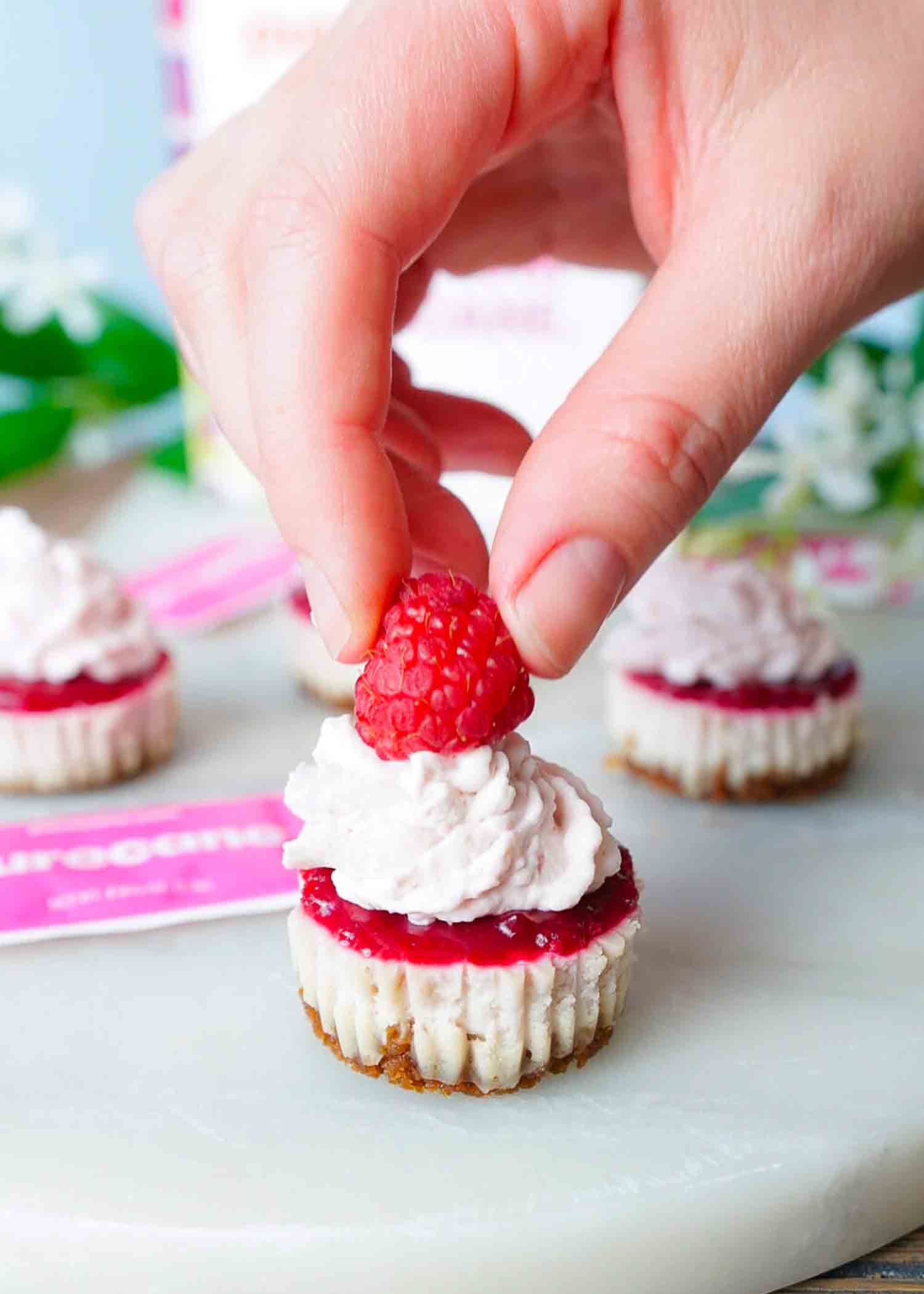 Raspberry Mini Cheesecake Recipe - Keto Friendly