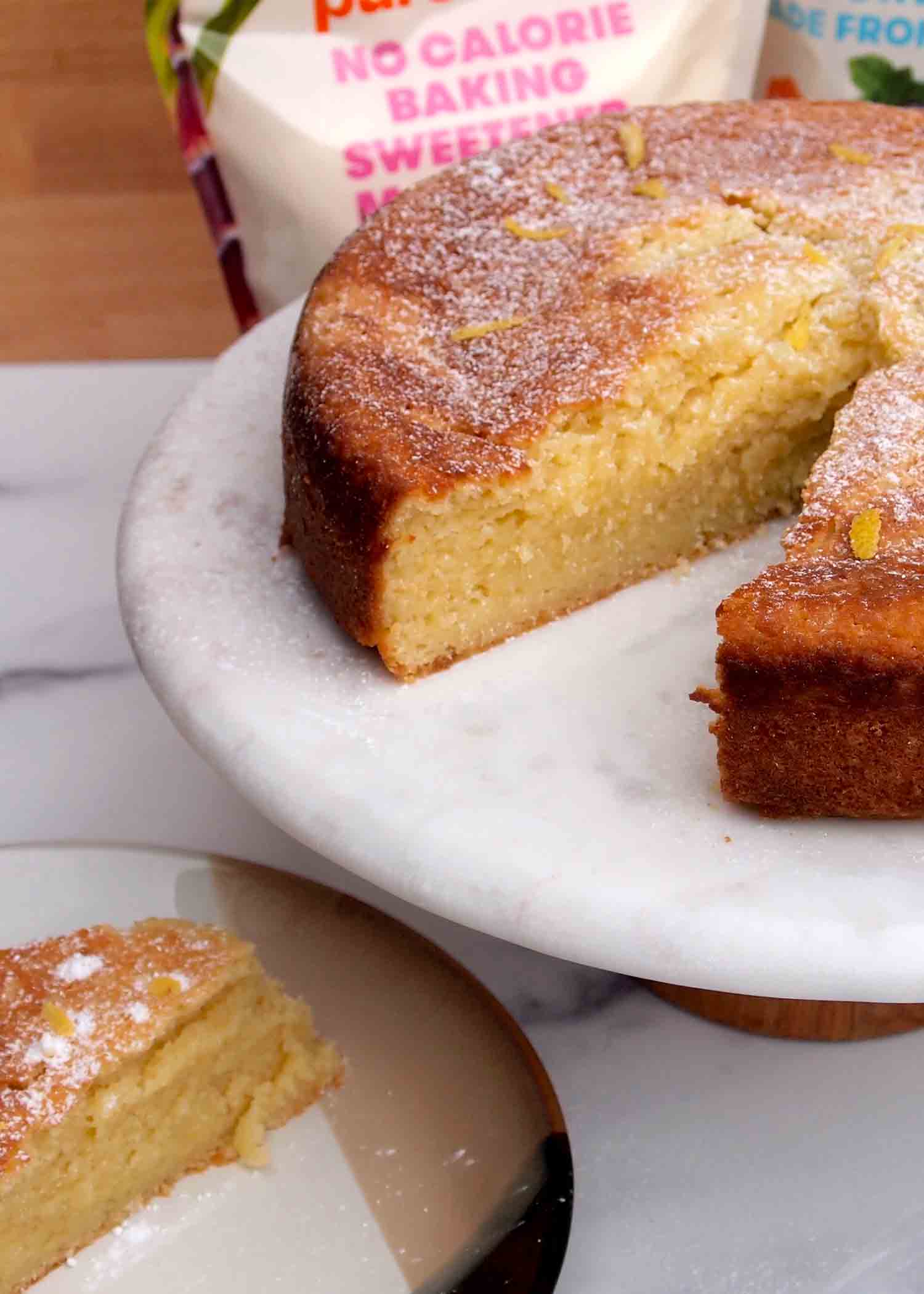Low Sugar Lemon Olive Oil Cake Recipe