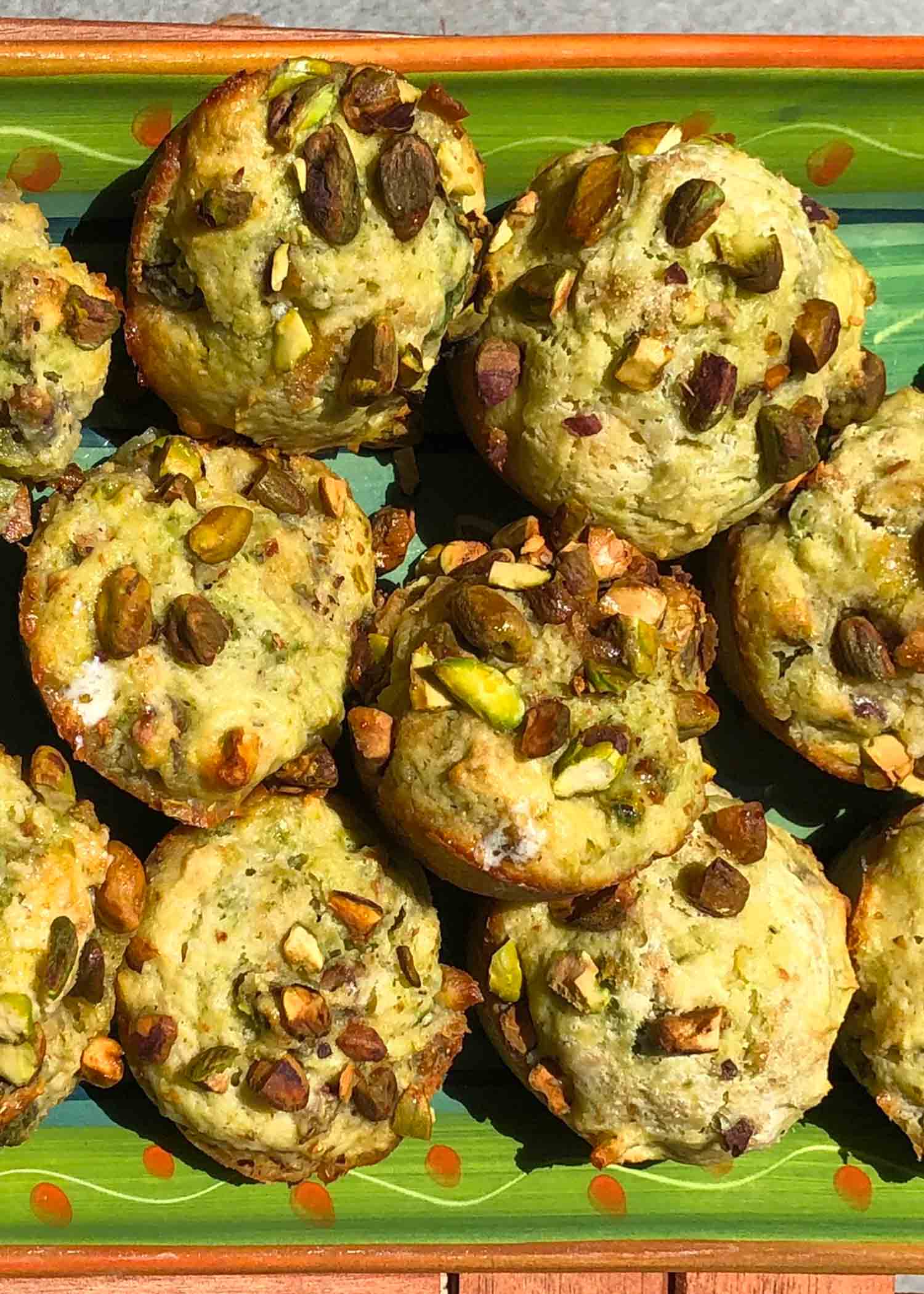 Low-Sugar Pistachio Matcha Muffins Recipe