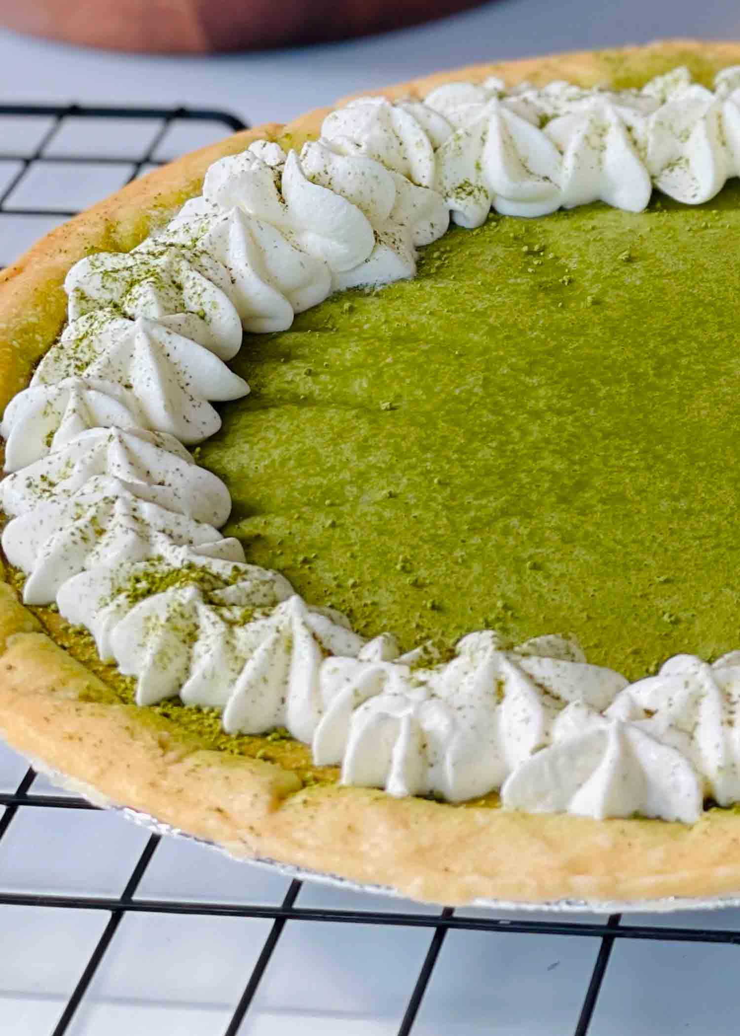 No-Sugar Matcha Green Tea Pie Recipe