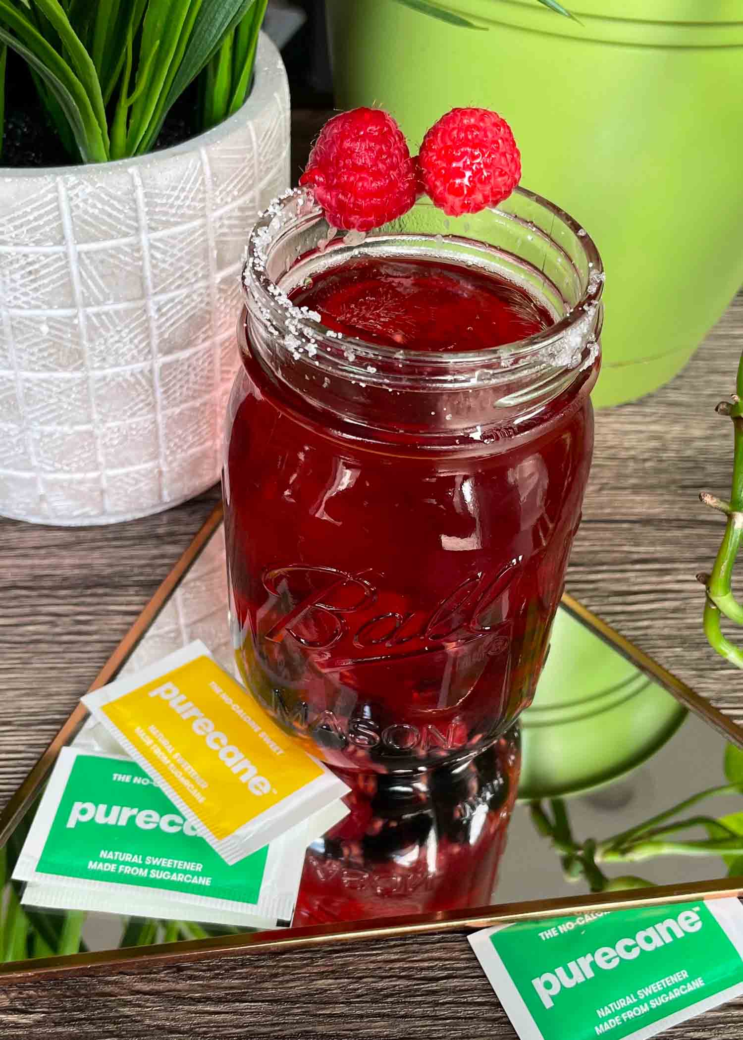 No Sugar Raspberry Hibiscus Bubble Tea Recipe