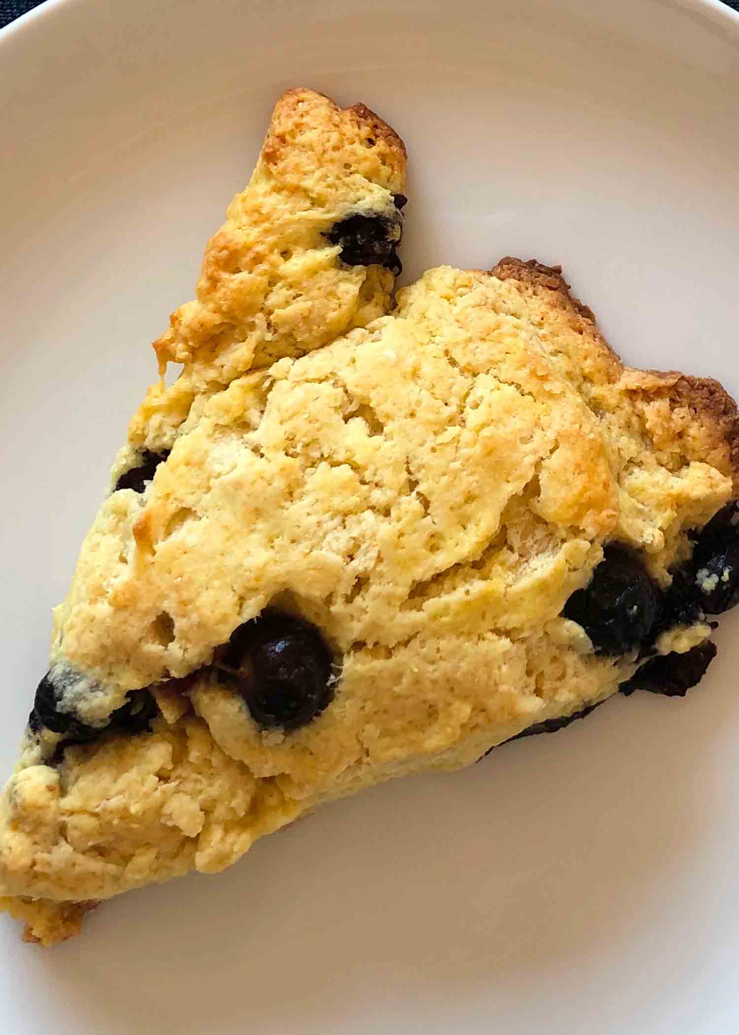 Low-Sugar Lemon Blueberry Scones Recipe