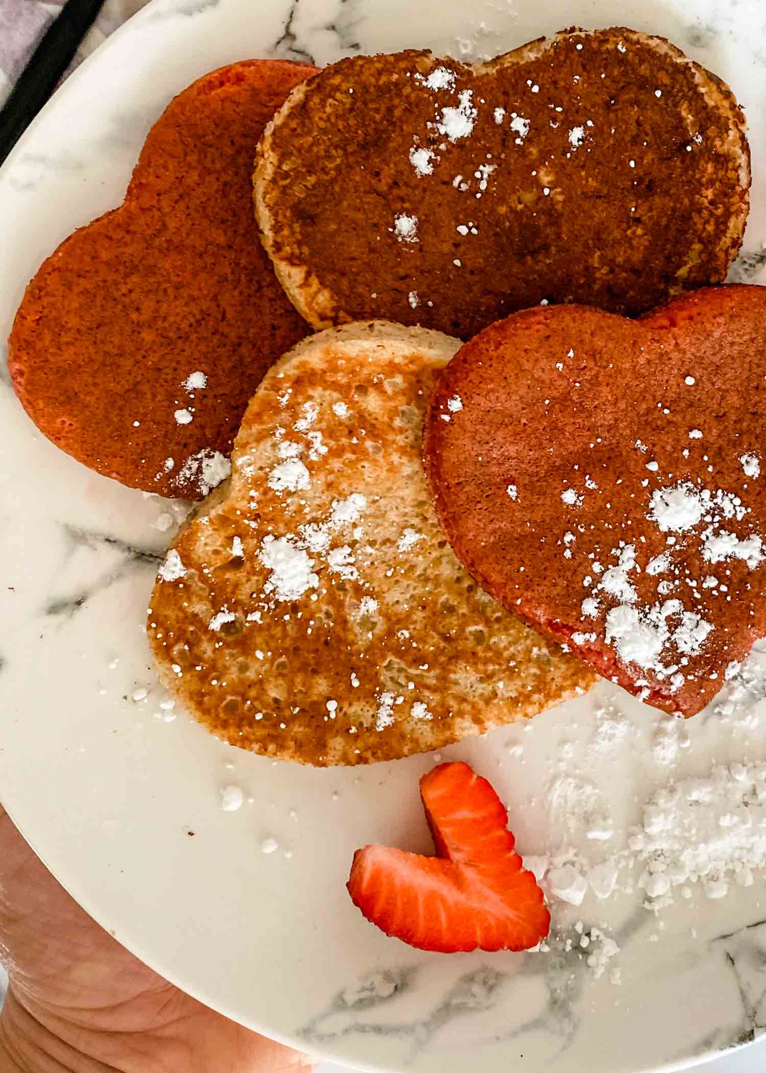 Valentine's Day Sugar-Free Greek Yogurt Pancake Recipe