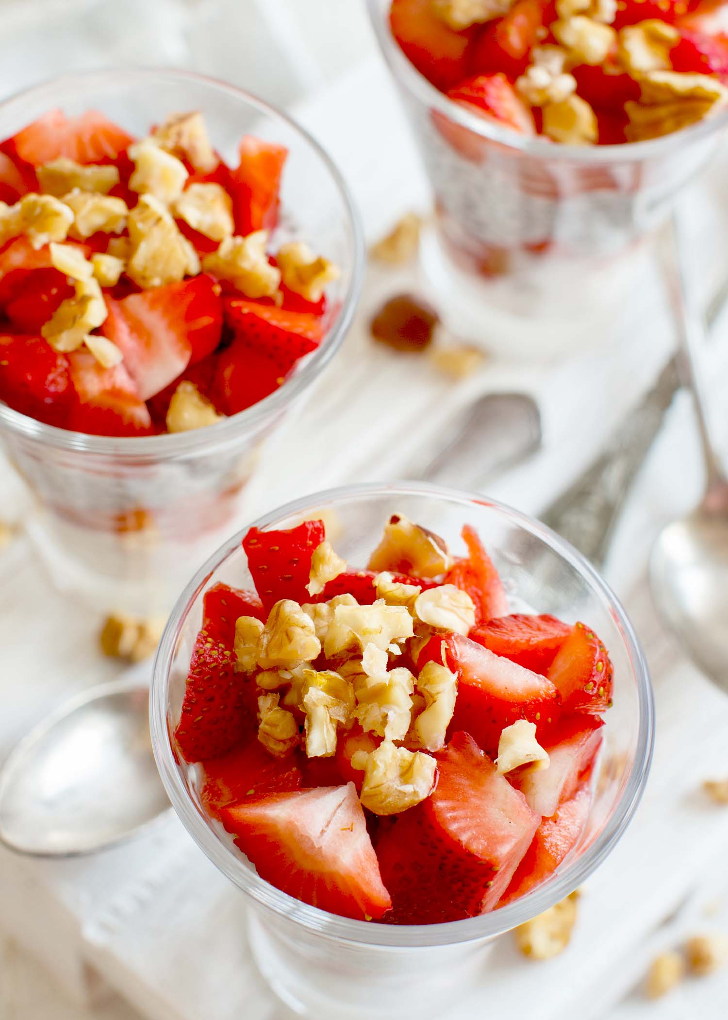 Chia Pudding Strawberry Parfait Recipe - No Sugar Added