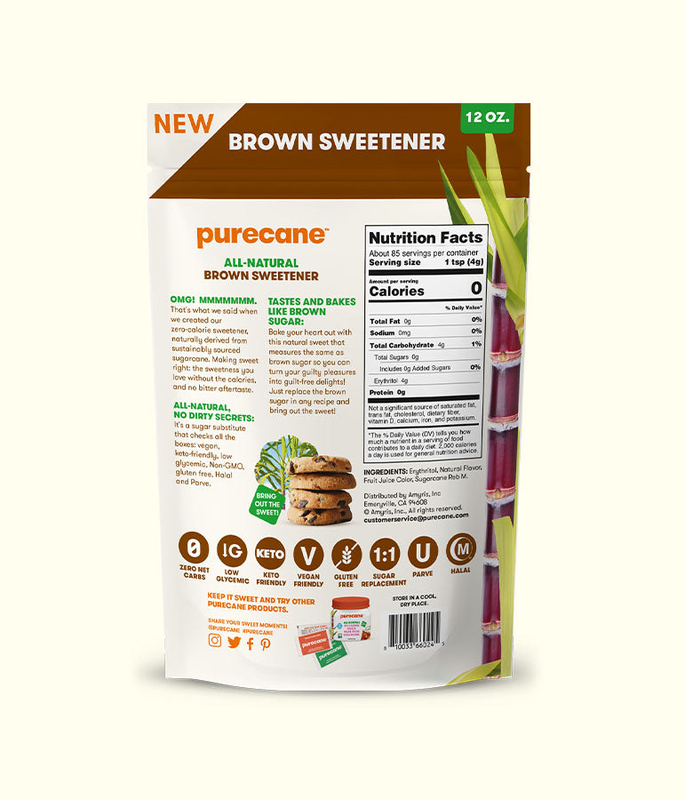 Purecane Brown Sweetener 12oz