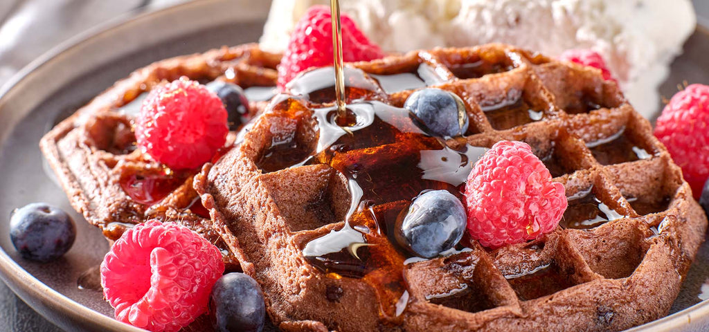Sugar-free Chocolate Brownie Waffles Recipe