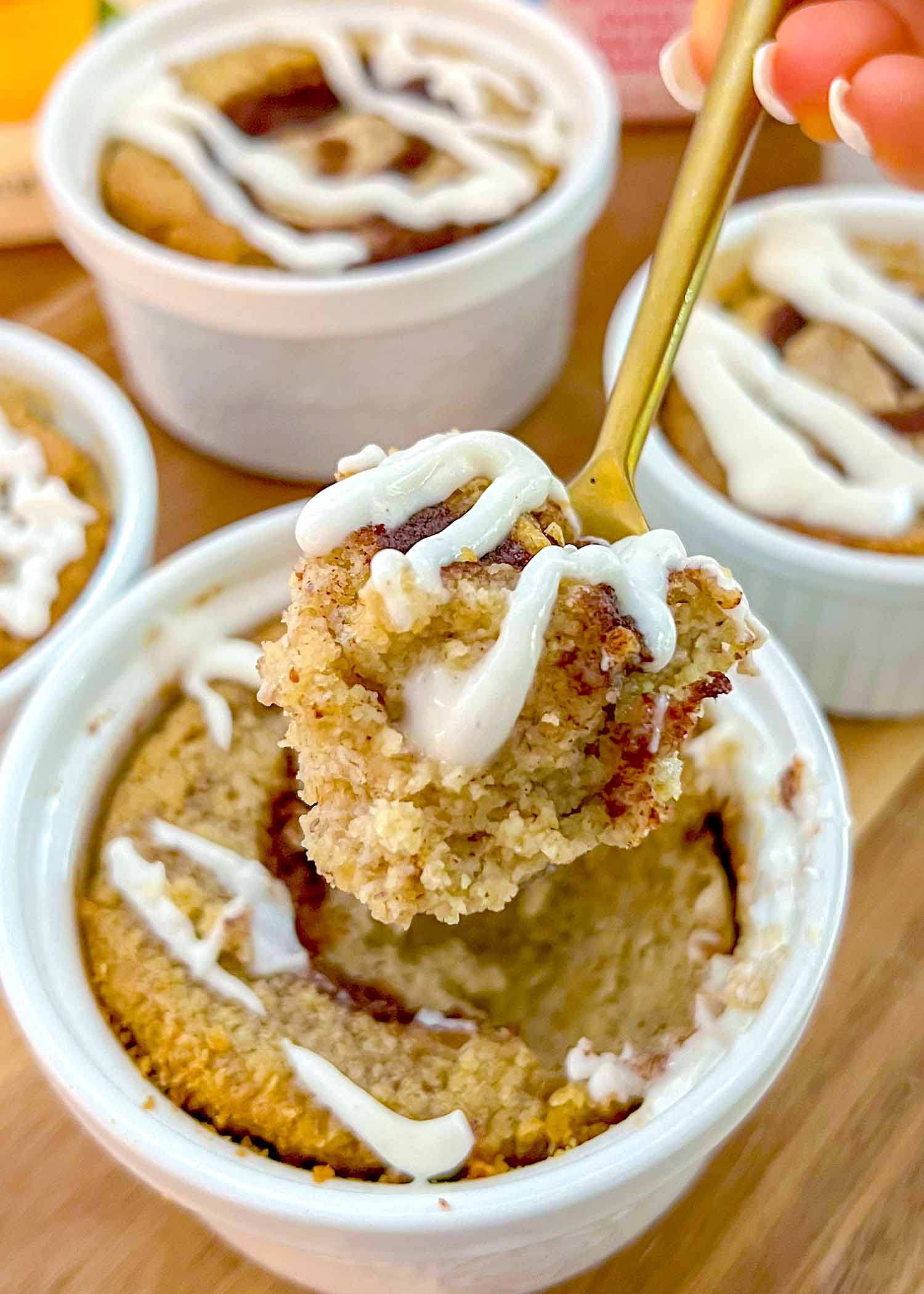 Sugar Free Cinnamon Roll Baked Oatmeal Recipe