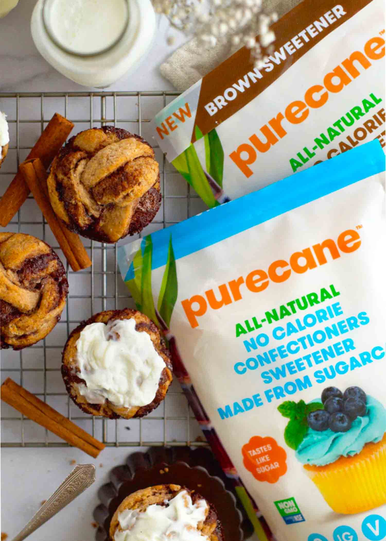 No-Sugar Brown Sugar Cinnamon Twist Rolls Recipe