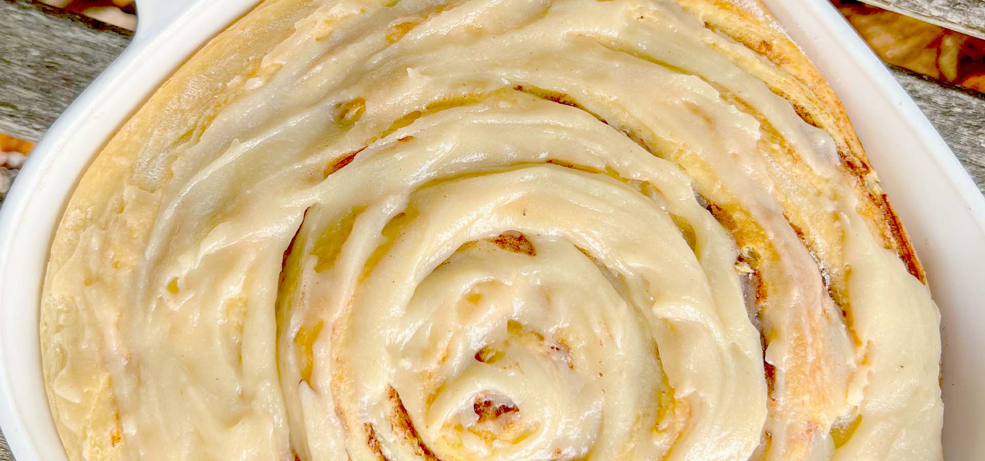 Giant Cinnamon Roll Cake