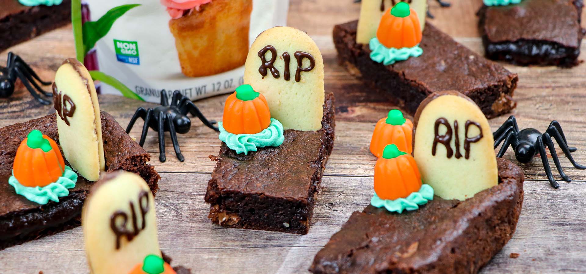 Gravestone Brownies
