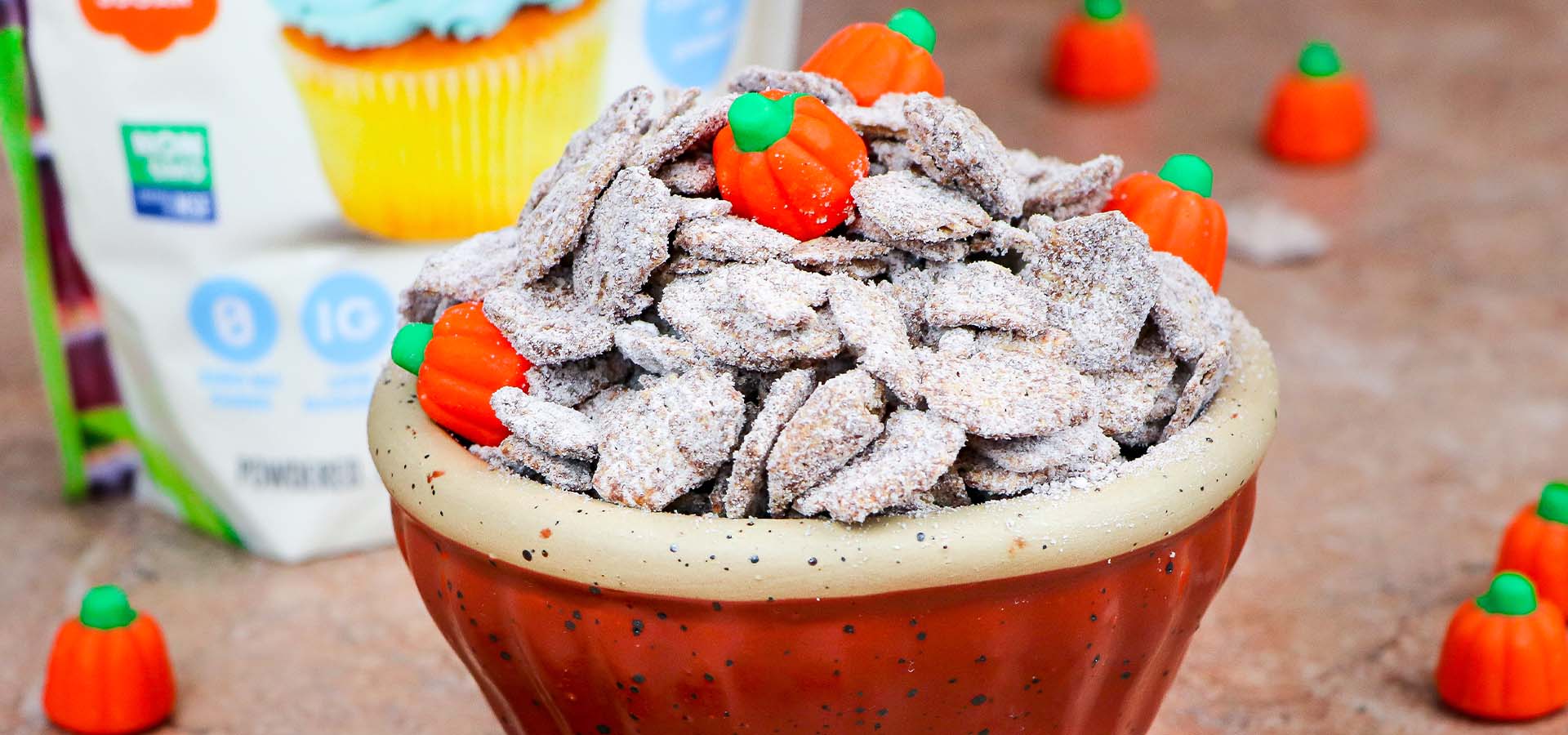 Pumpkin Spice Muddy Buddies