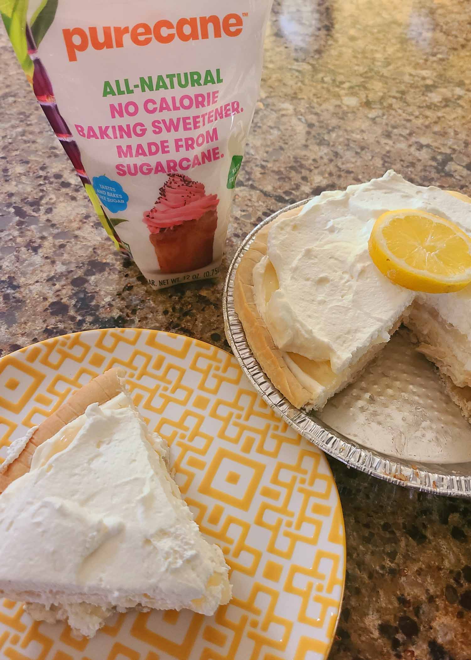 Easy Lemon Cream Cheese Pie Recipe - Low Sugar and Diabetic Friendly