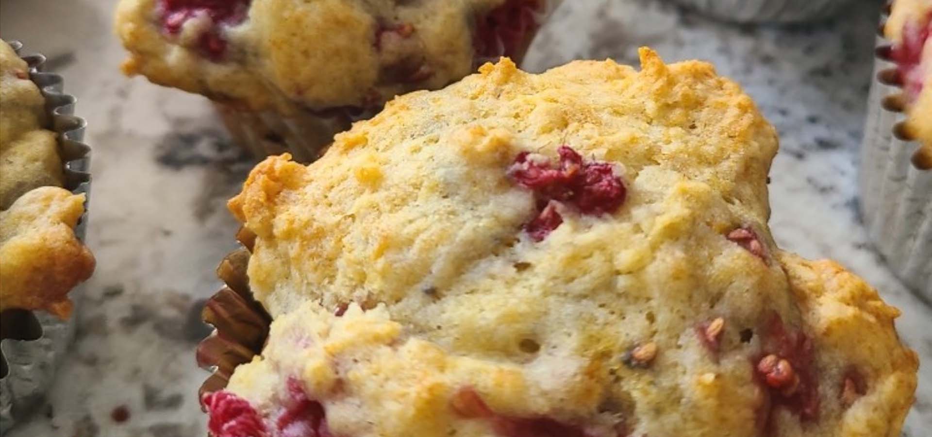 Lower Sugar Lemon Raspberry Muffins Recipe