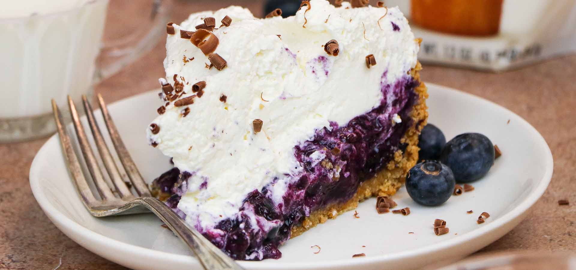 Low Sugar Recipe for No Bake Blueberry Pie