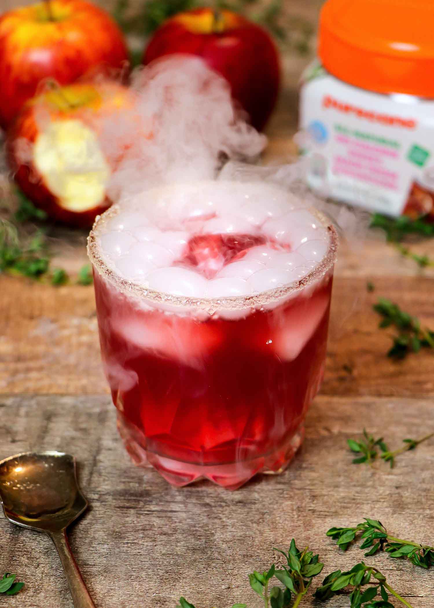Halloween Mocktail Recipe No Sugar Added Poisoned Apple Non Alcoholic
