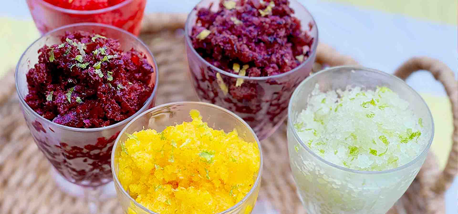 Rainbow Granitas Recipe - Low Sugar