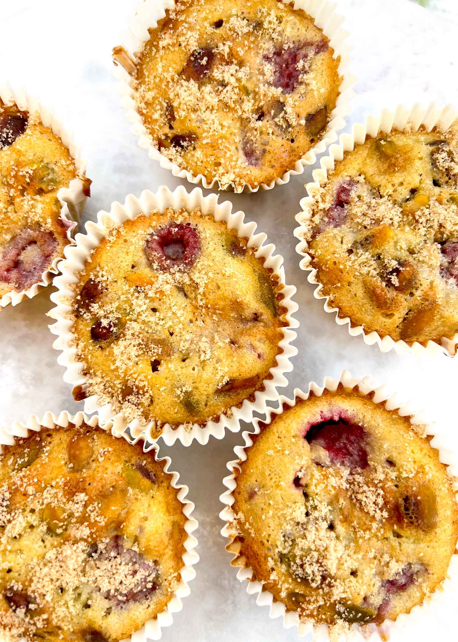 Raspberry Pistachio Muffins Recipe for Low Sugar Diets