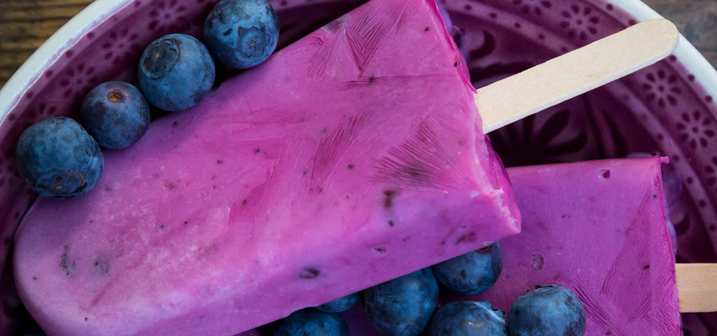No Sugar Added Blueberry Popsicle Recipe