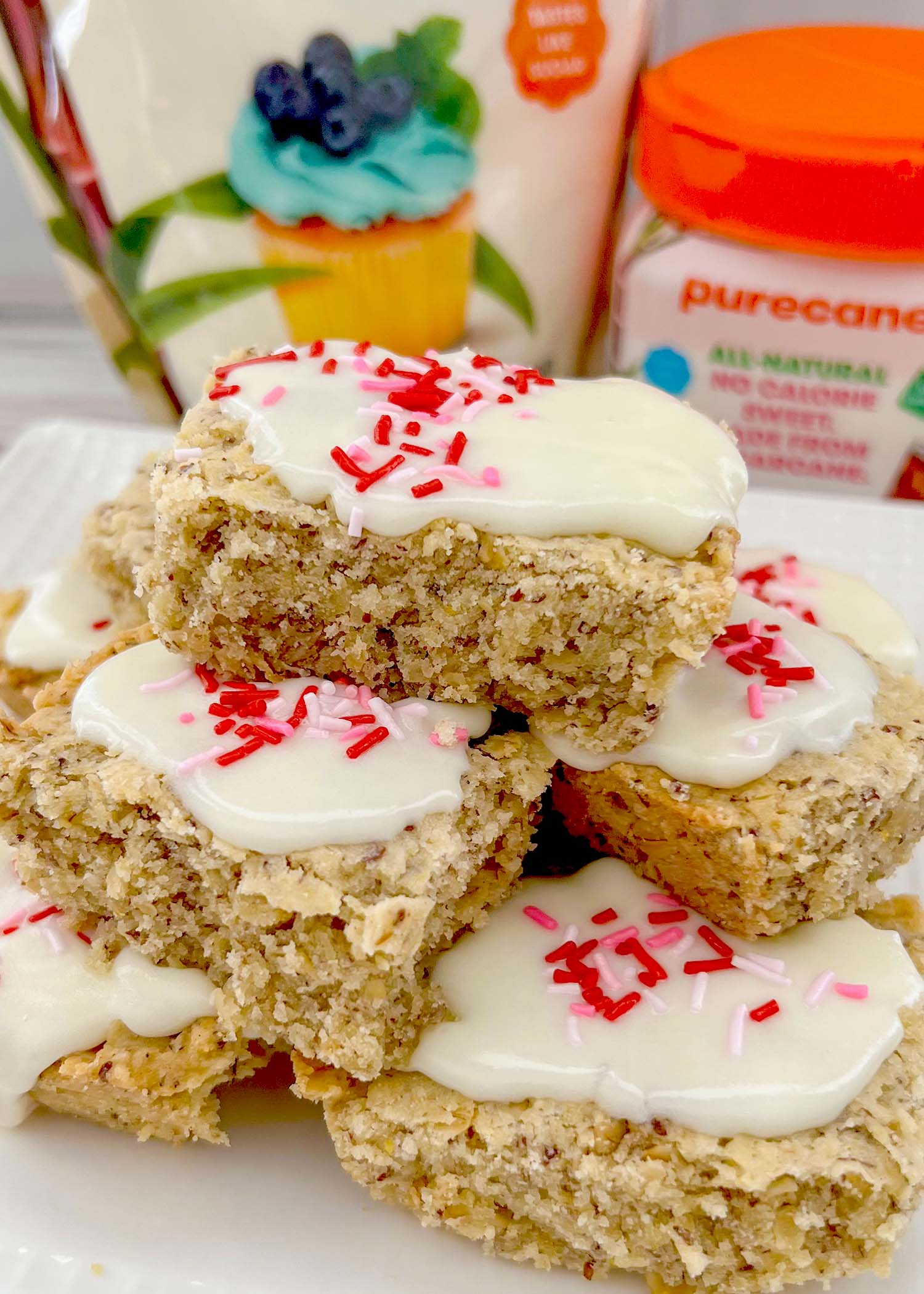 Sugar Cookie Oatmeal Bars Recipe - Vegan and Sugar Free