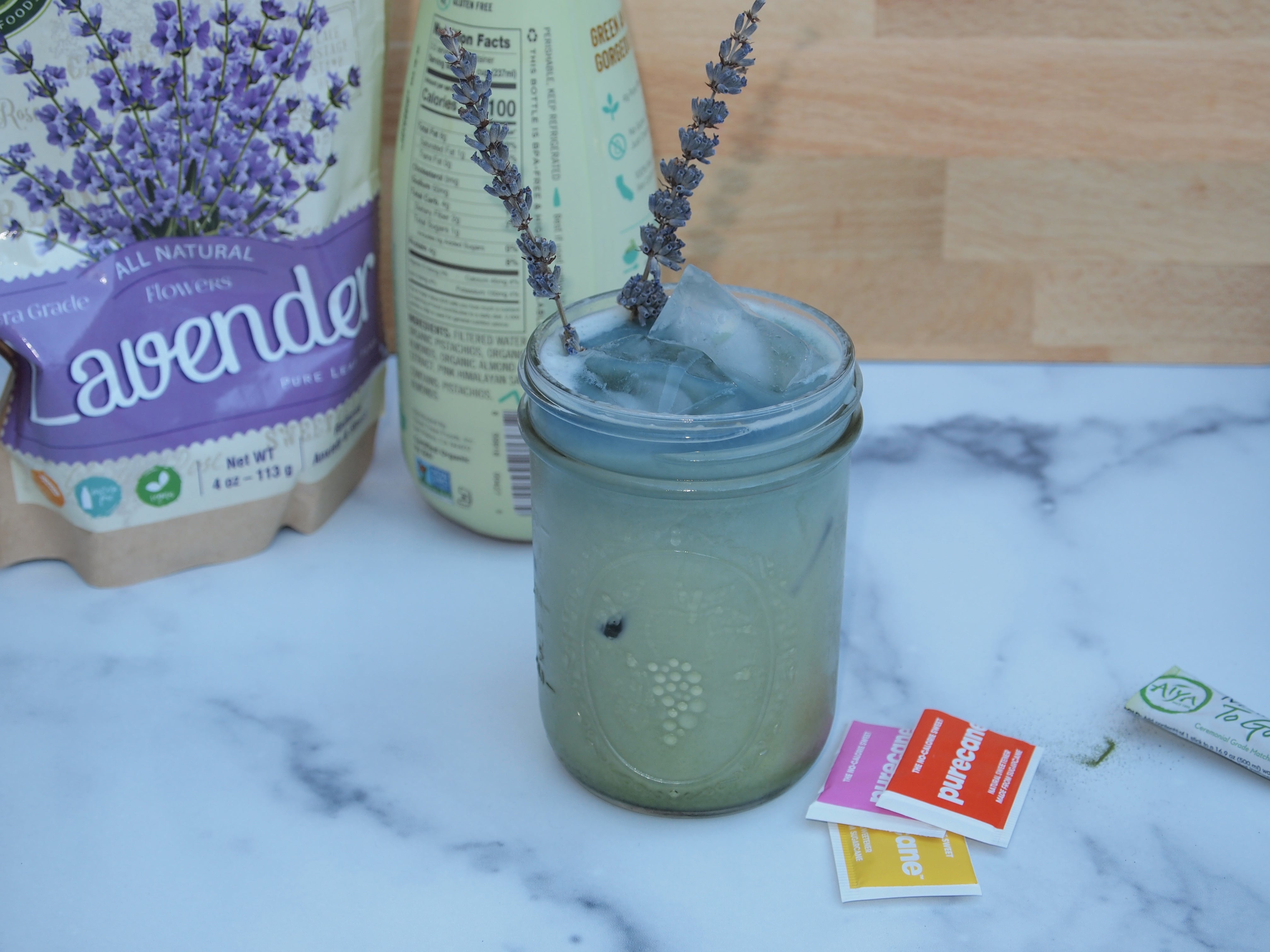 Sugar-Free Lavender Matcha