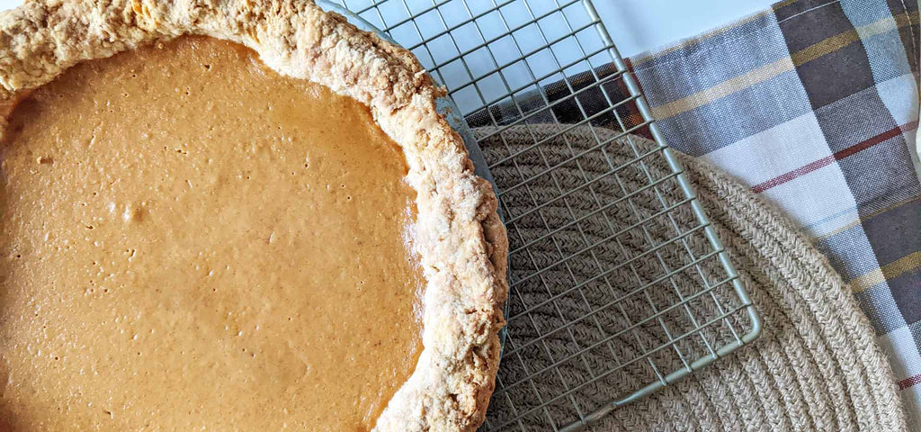 Sweet Potato Pumpkin Pie - No Sugar Added for Low Sugar Diets