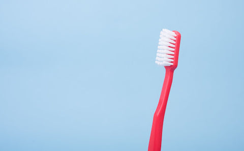Toothbrush with blue background